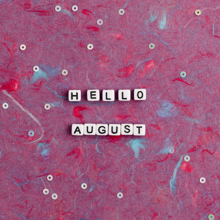 免費 Photo hello august, 用珠子引用