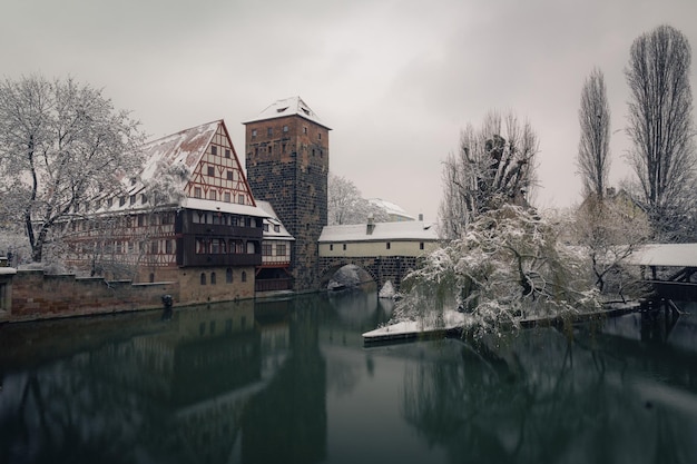 Henkersteg in Nuremberg during winter