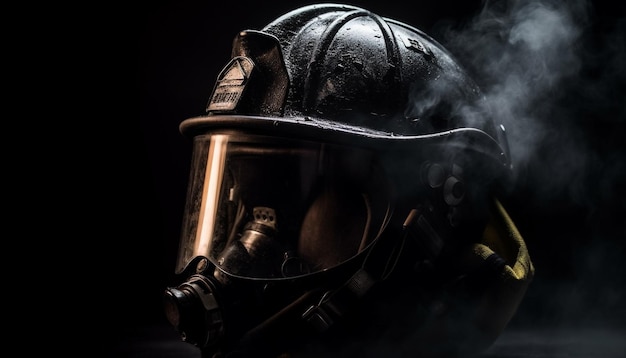 Герои в шлемах едут в пламя, созданное ИИ