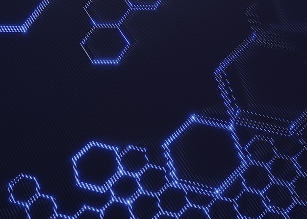 Hex textured background for networking