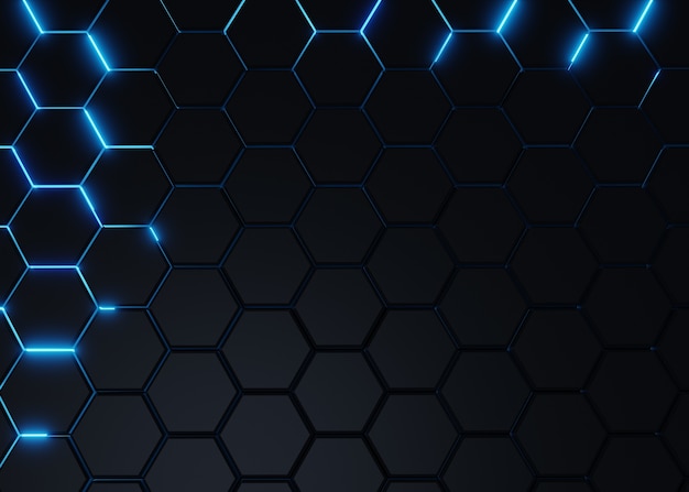 Hex textured background for networking