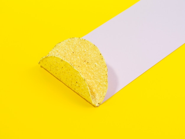 High angle arrangement with taco chips