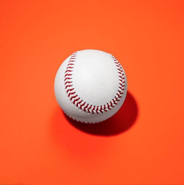High angle of baseball