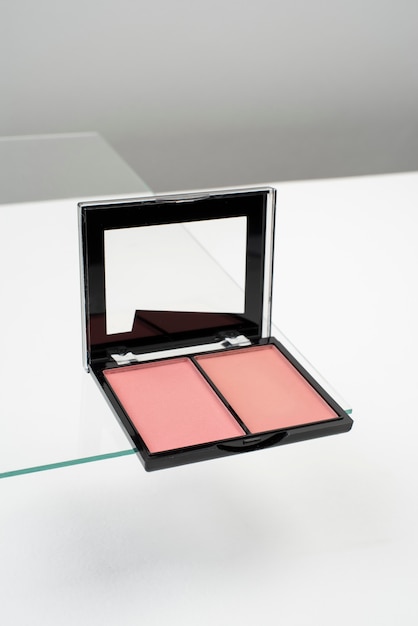 High angle blush palette