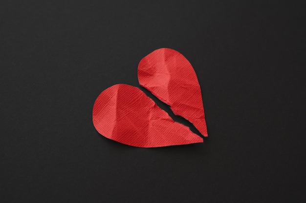 Broken black heart stock image. Image of heart, abstract - 37703509