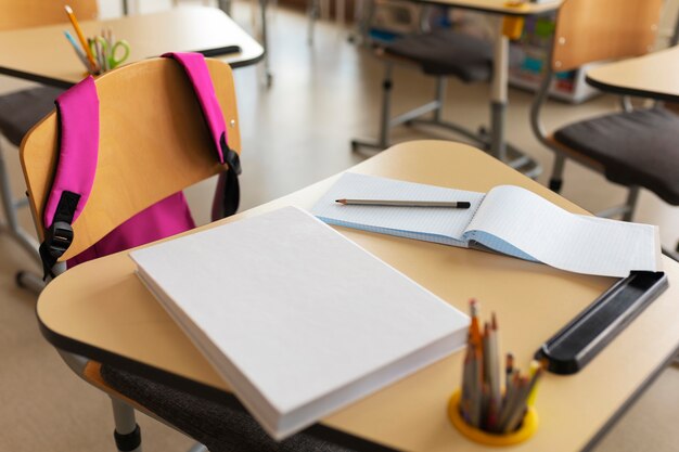 high angle classroom interior design