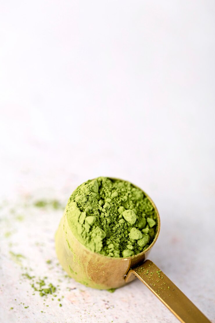 Free Photo high angle of condiments powder concept