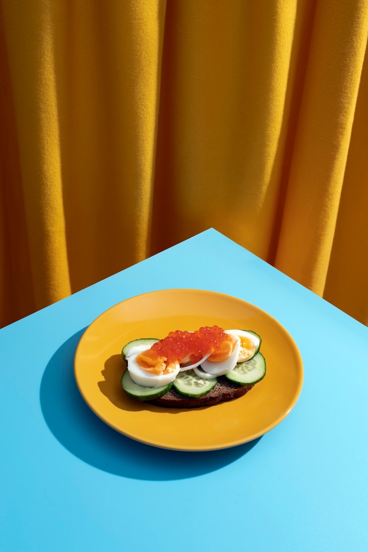 무료 Photo 높은 각도 맛있는 음식 접시