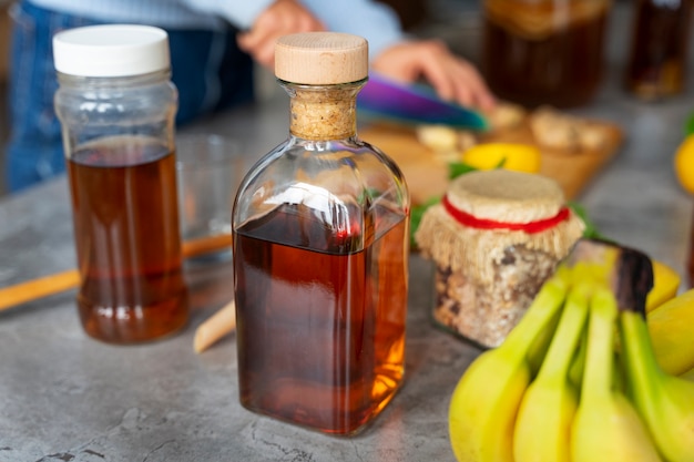 High angle ingredients for kombucha