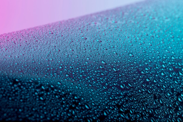High angle of liquid drops on surface
