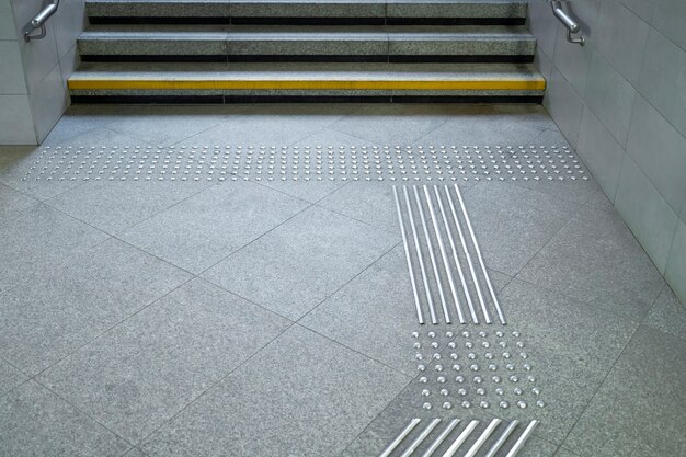 High angle marks for disabled people