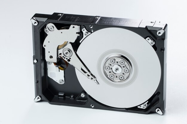 High angle metallic hard drive components