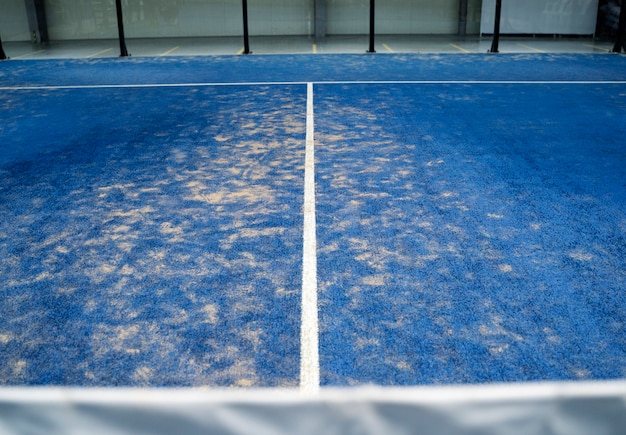 High angle paddle tennis field