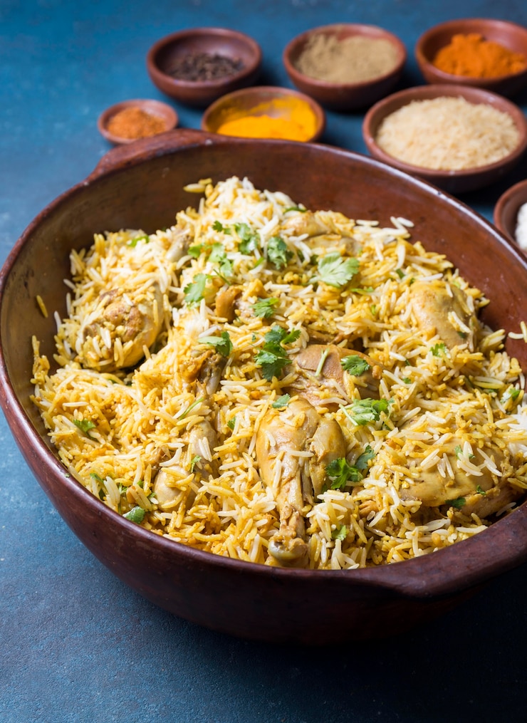 Free Photo high angle pakistan meal arrangement
