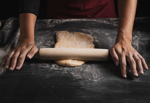 High angle rolling dough composition