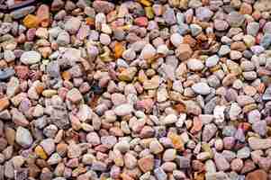 Free photo high angle shot of numerous gravel particles