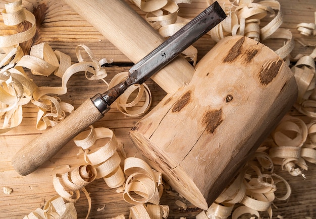 High angle wood tools equipment