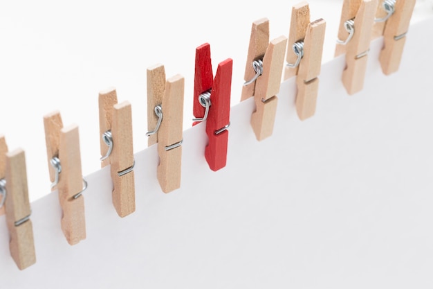 High angle wooden hooks