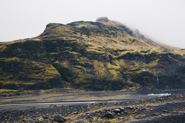 High mountains and hills in the countryside