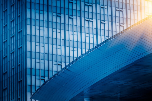 Free photo high-rise buildings in blue tone