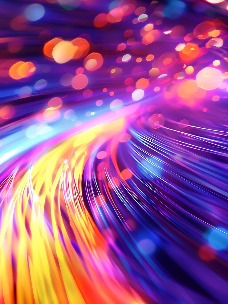 High speed optical cable fast data broadband transfer fiber connection abstract tech background