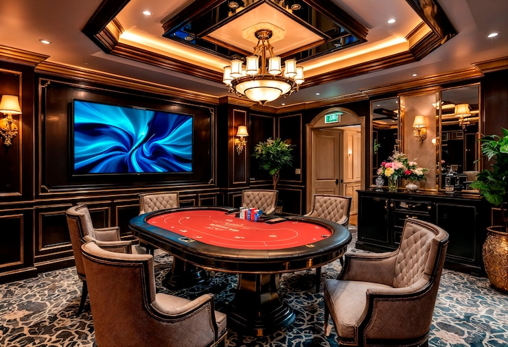 Free Photo high stakes poker room