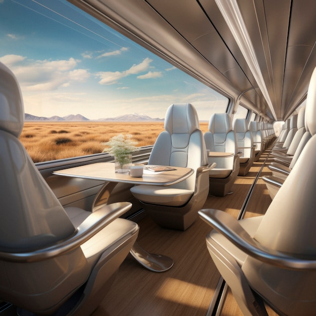 High tech futuristic urban travel for people