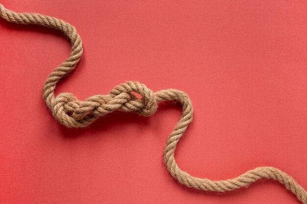 High view sailor rope knot
