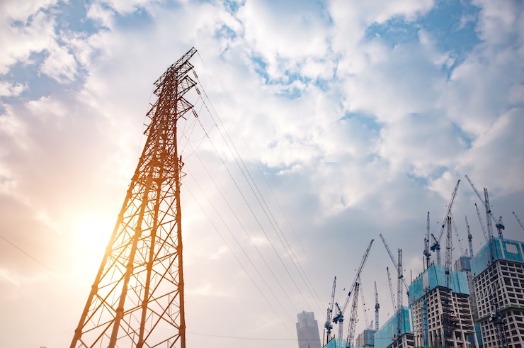 Free Photo high voltage towers