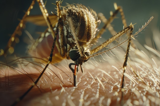 Free photo highly detailed mosquito