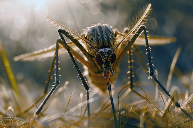 Free photo highly detailed mosquito