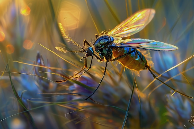 Free photo highly detailed mosquito