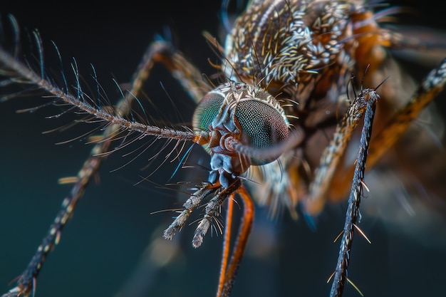 Free photo highly detailed mosquito