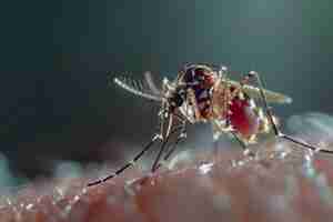 Free photo highly detailed mosquito