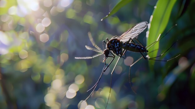 Free photo highly detailed mosquito