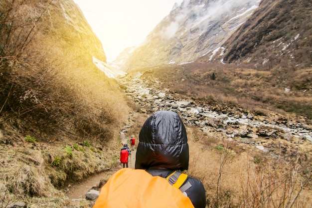 hiker hiking people sport outdoor