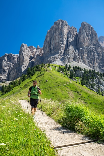 Dolomites에서 하이킹