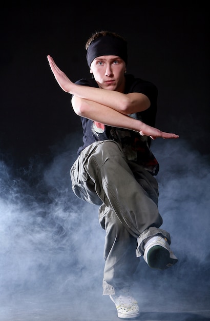 Hip hop dancer in dance