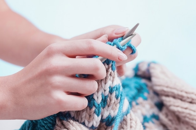 趣味のコンセプト-編み物
