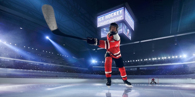 Foto gratuita giocatori di hockey