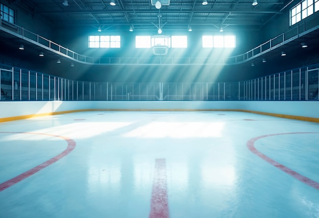 Hockey sport environment filed