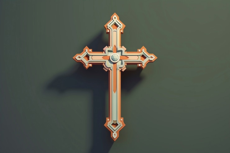 Free Photo holy cross in studio