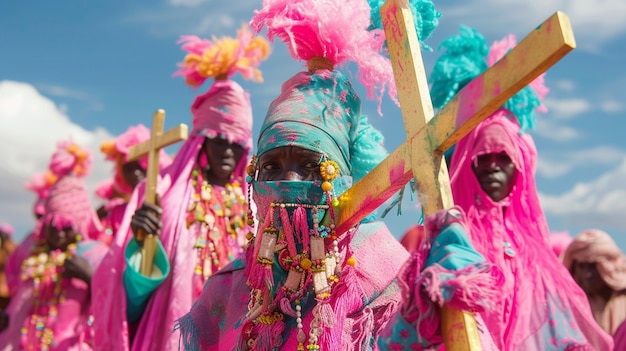 Foto gratuita celebrazione della settimana santa