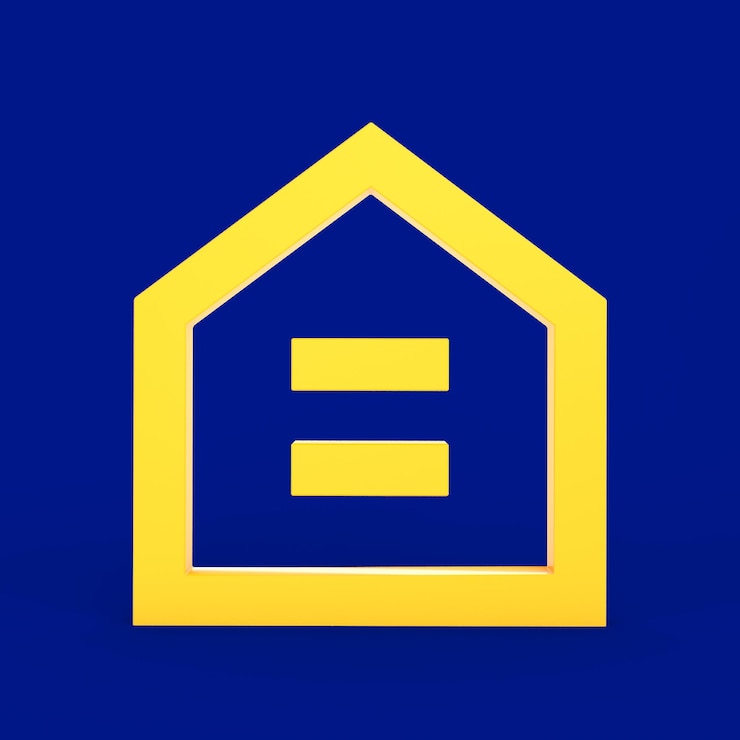 Free Photo home icon front side