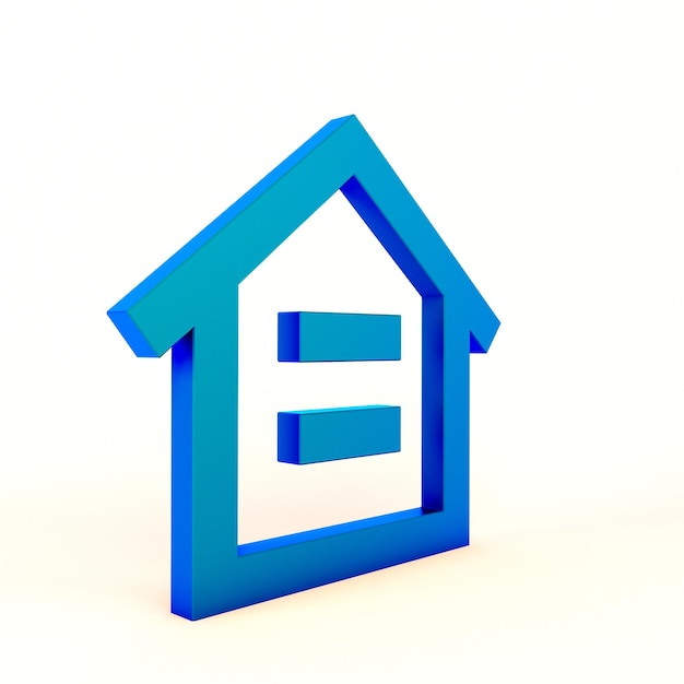 Home Icon Sign Left Side In White Background