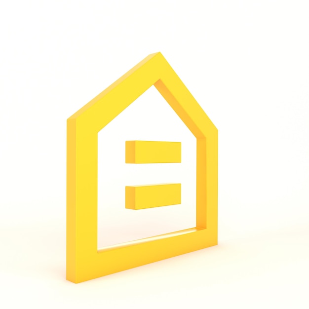 Home Icon Sign Left Side With White Background