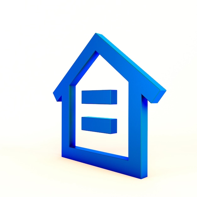 Home Icon Sign Right Side In White Background