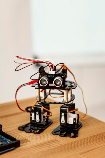 Home made robot on desk