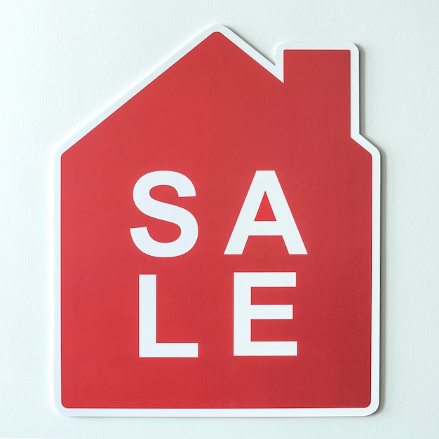 Free photo home for sale icon symbol