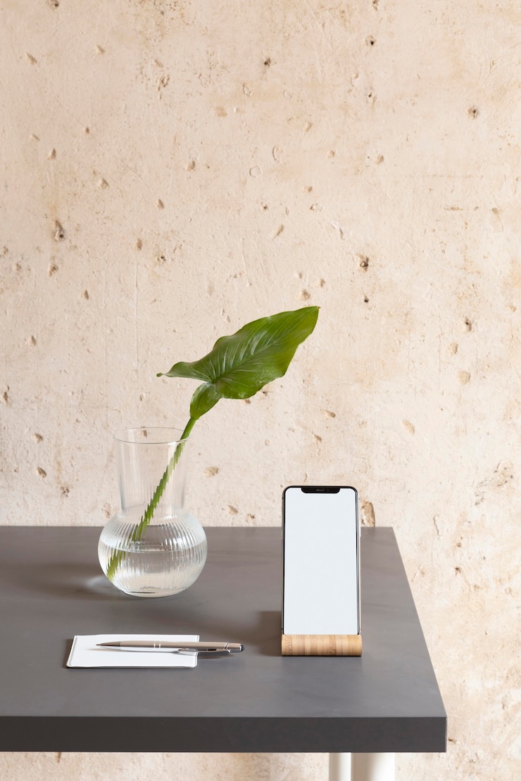Free Photo home workspace minimalistic design